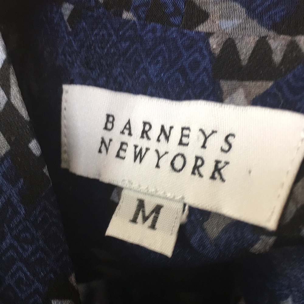 Barney’s Silk Abstract Print Blouse - image 4